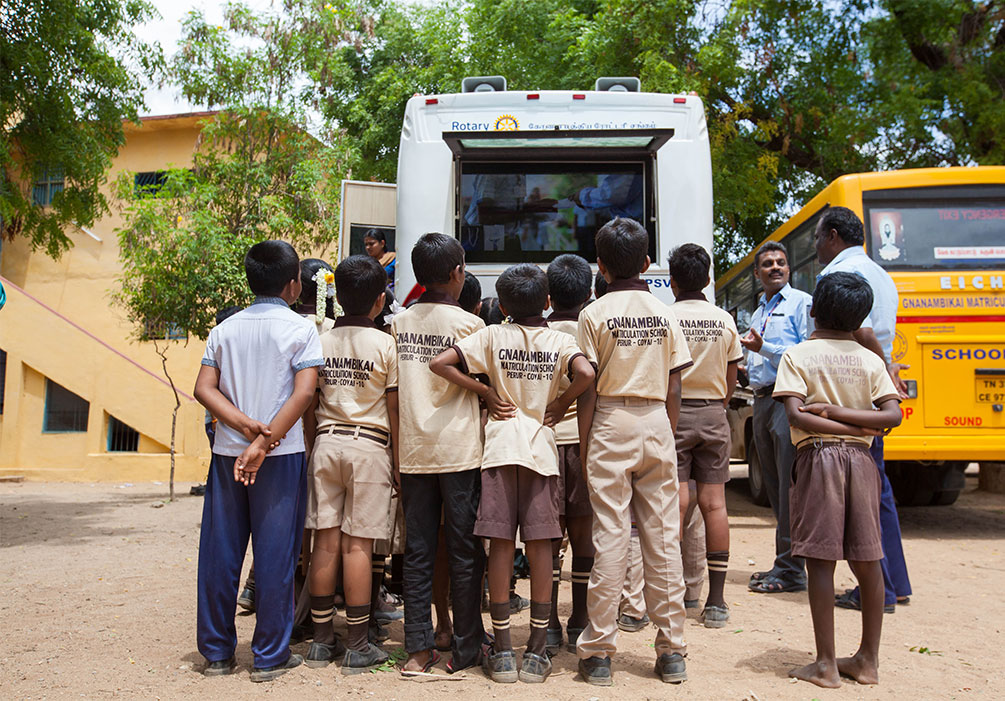 Microsoft supports Sankara’s launch Of a unique Mobile Vision Rehabilitation bus in Karnataka